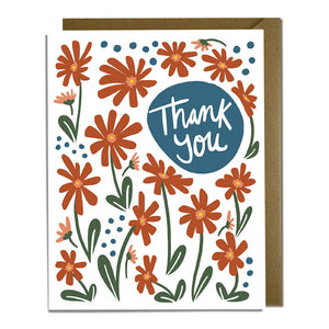 Flowers Thank You Card