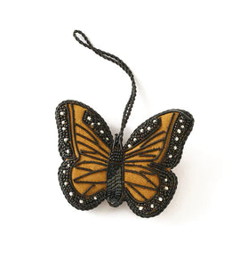 Larissa Plush Butterfly Beaded Felt Ornament