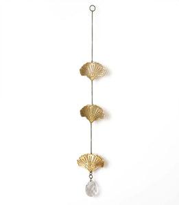 Surya Cascade Floral Engraved Brass Suncatcher