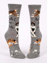 Load image into Gallery viewer, People I Love: Cats Crew Socks
