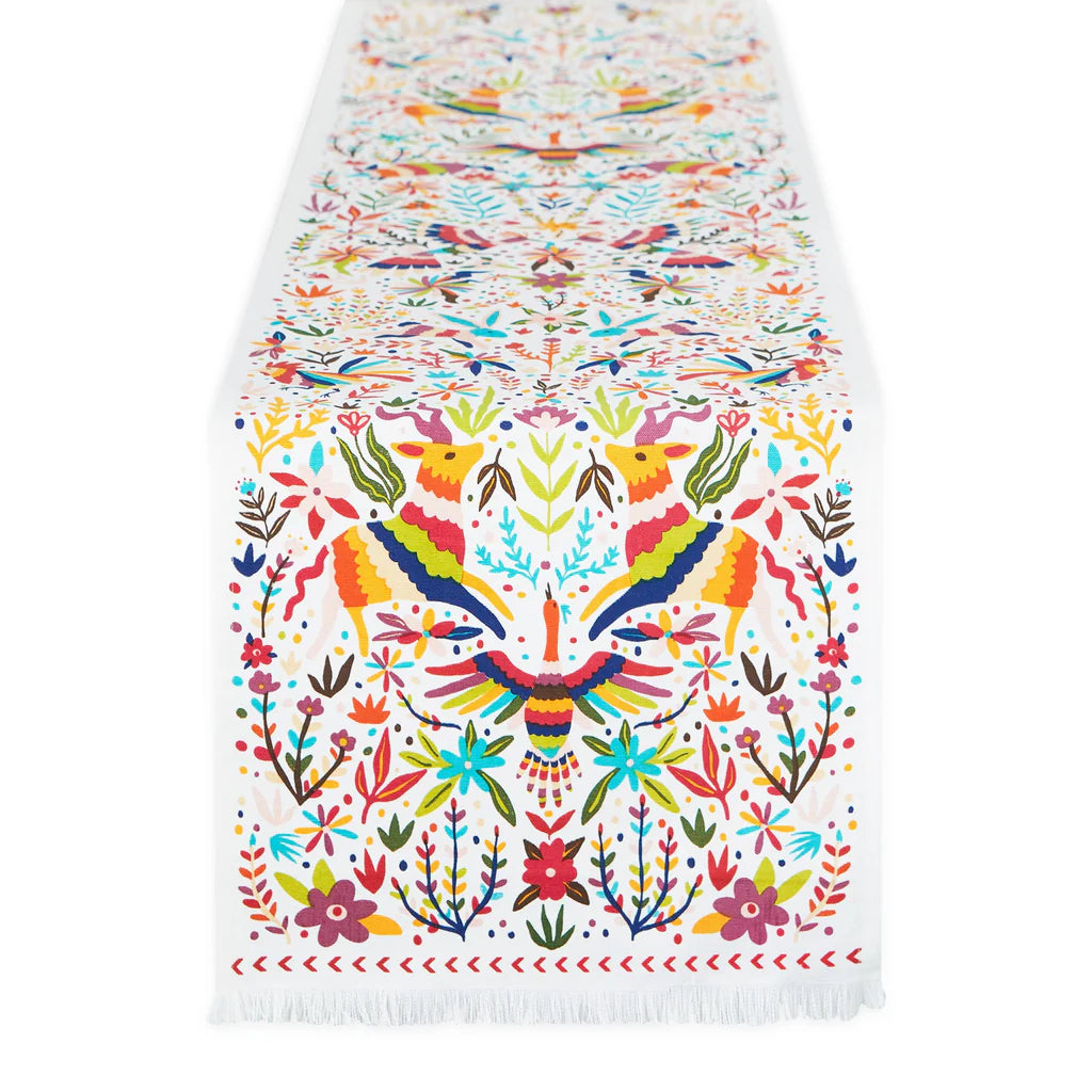 Mexican Otomi Printed Table Runner