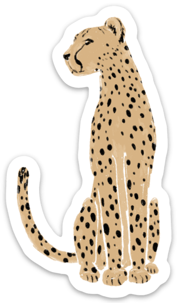 Cheetah Sticker