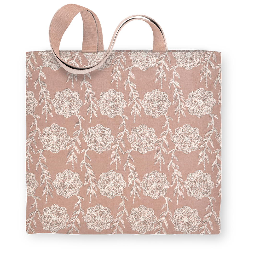 Sweet Boutique Peony Embroidered Tote