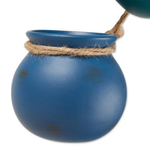 Load image into Gallery viewer, Blue Tones Dangling Mini Pots
