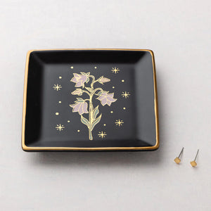 Flower Jewelry Dish & Stud Earring Set