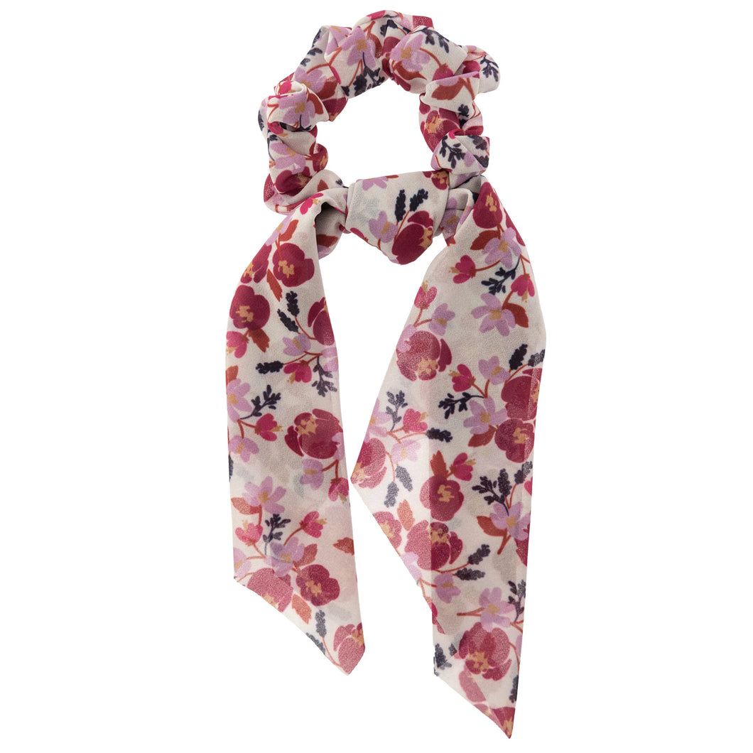 Floral Plum Hair Scarf