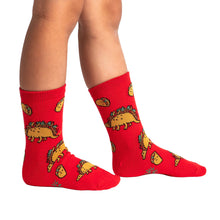 Load image into Gallery viewer, Tacosaurus Junior Crew Socks Pack
