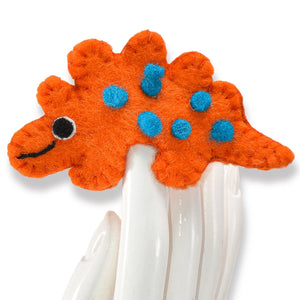 Felted Dino Finger Puppet Pack