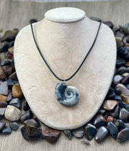 Load image into Gallery viewer, Goniatite Fossil Pendant Necklace
