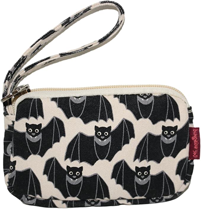 Bat Cotton Canvas Clutch Purse