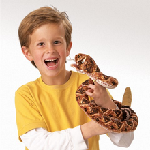 Load image into Gallery viewer, Rattlesnake Hand Puppet
